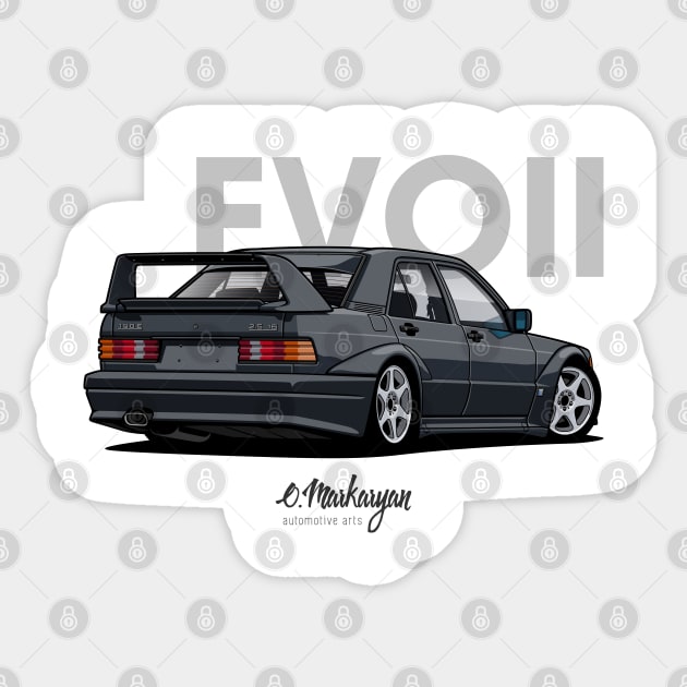 Merc 190E 2.5 Evolution II Sticker by Markaryan